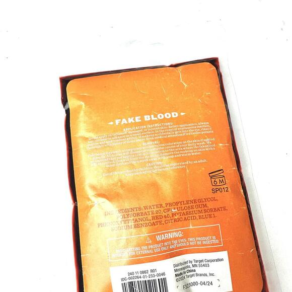 Hyde & Eek! Fake Blood - Perfect for Costumes and Halloween 3.38 fl oz - Picture 4 of 6